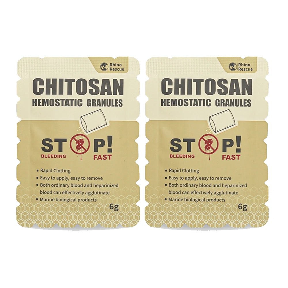 RHINO RESCUE POLVERE EMOSTATICA CHITOSAN HEMOSTATIC POWDER GRANULAR 6g/15g