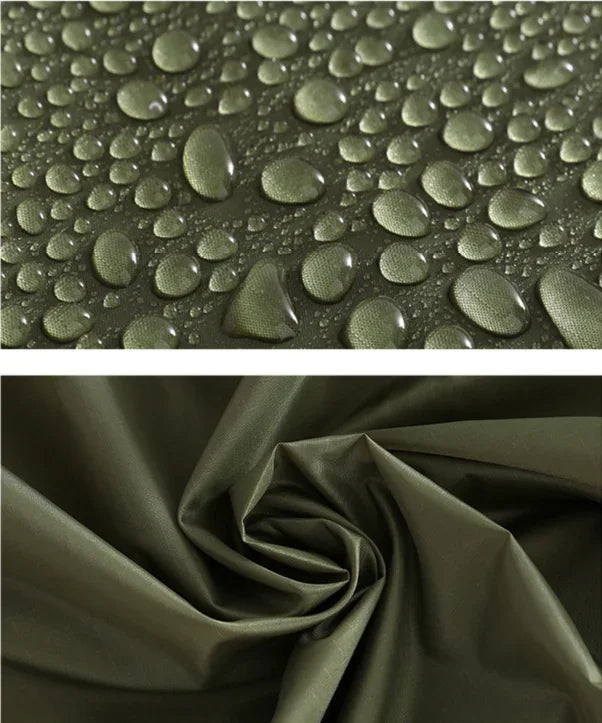 PONCHO ANTIPIOGGIA CON CAPPUCCIO VERDE MILITARE