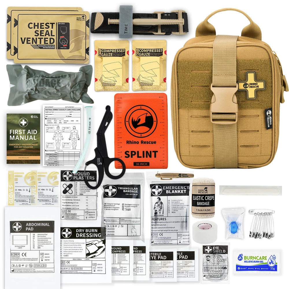 RHINO RESCUE KIT PRONTO SOCCORSO TATTICO IFAK TRAUMA KIT TACTICAL