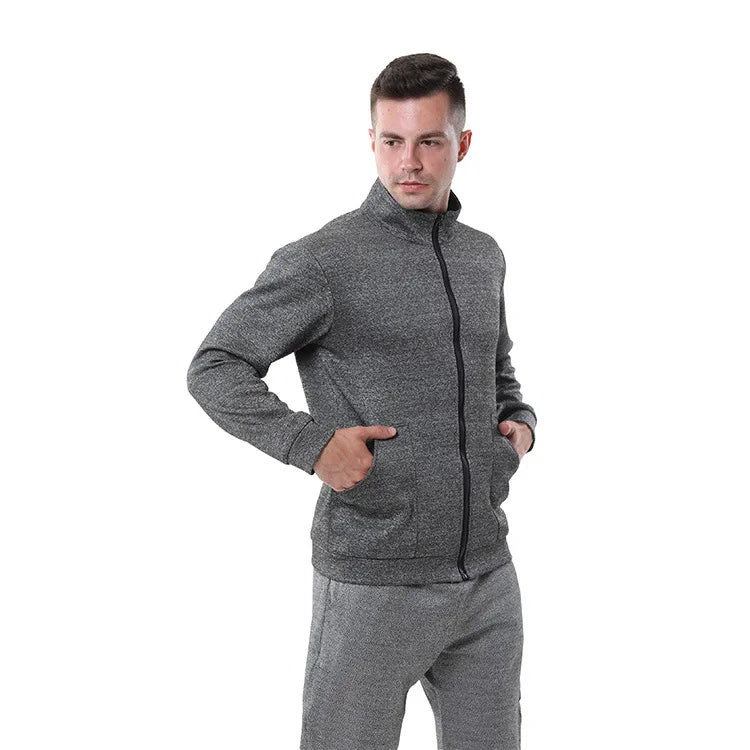 Sweat-shirt zippé résistant aux coupures, norme EU EN388 CE NIVEAU 5