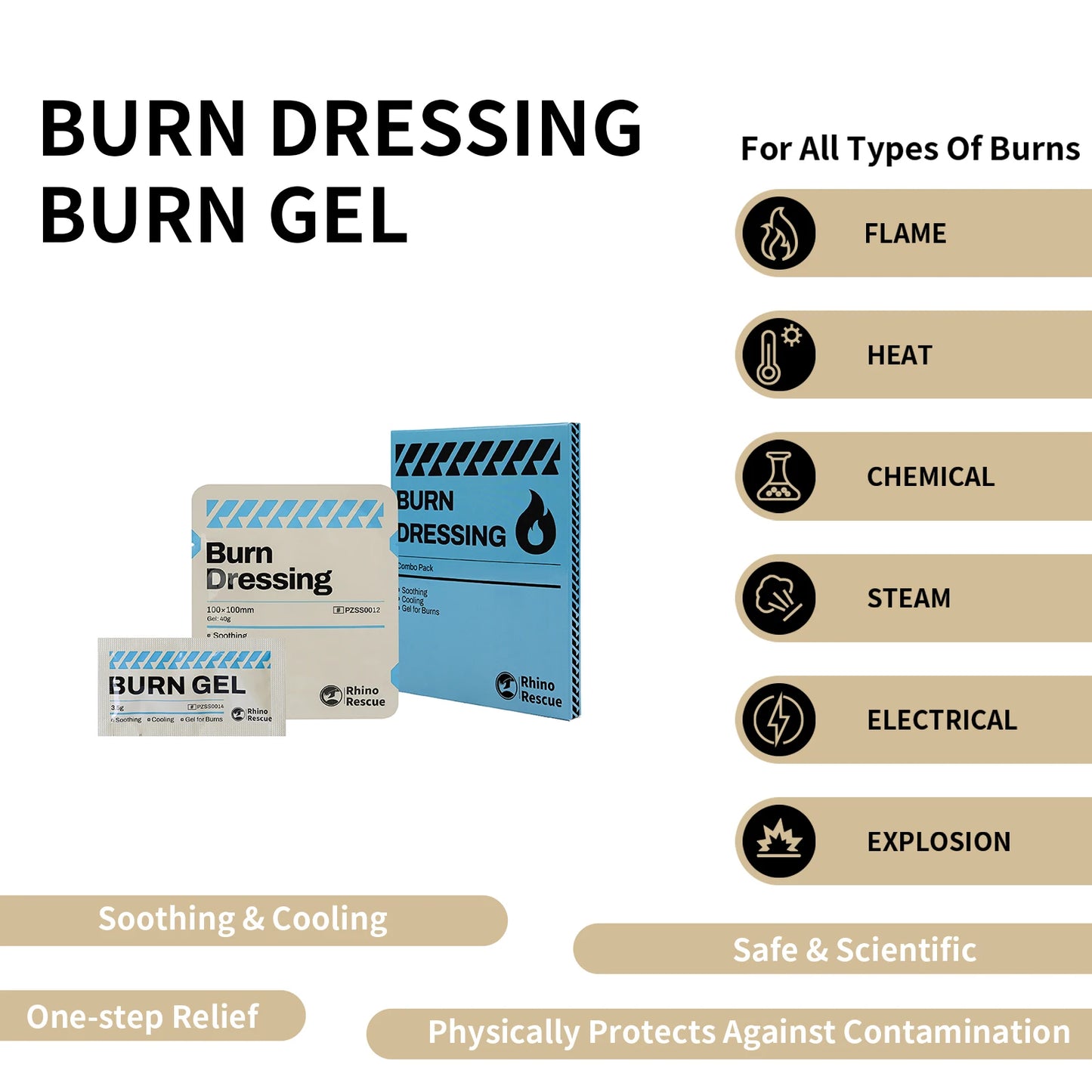 RHINO RESCUE INDIVIDUAL BURN GEL