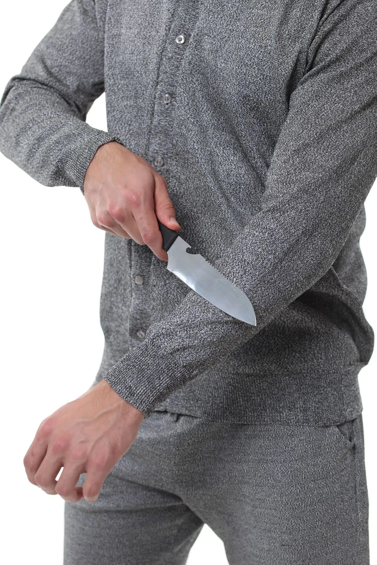 Sweat-shirt zippé résistant aux coupures, norme EU EN388 CE NIVEAU 5
