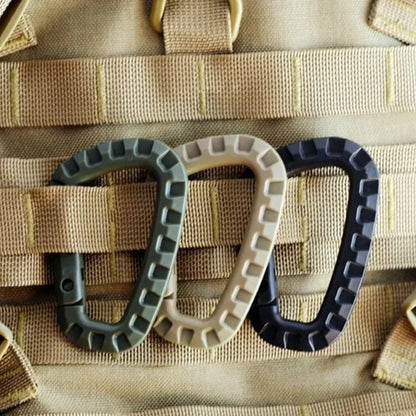 KIT DE MOUSQUETONS TACTIQUES MILITAIRES 5 PIÈCES