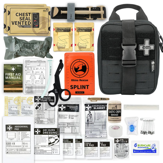 RHINO RESCUE KIT PRONTO SOCCORSO TATTICO IFAK TRAUMA KIT TACTICAL