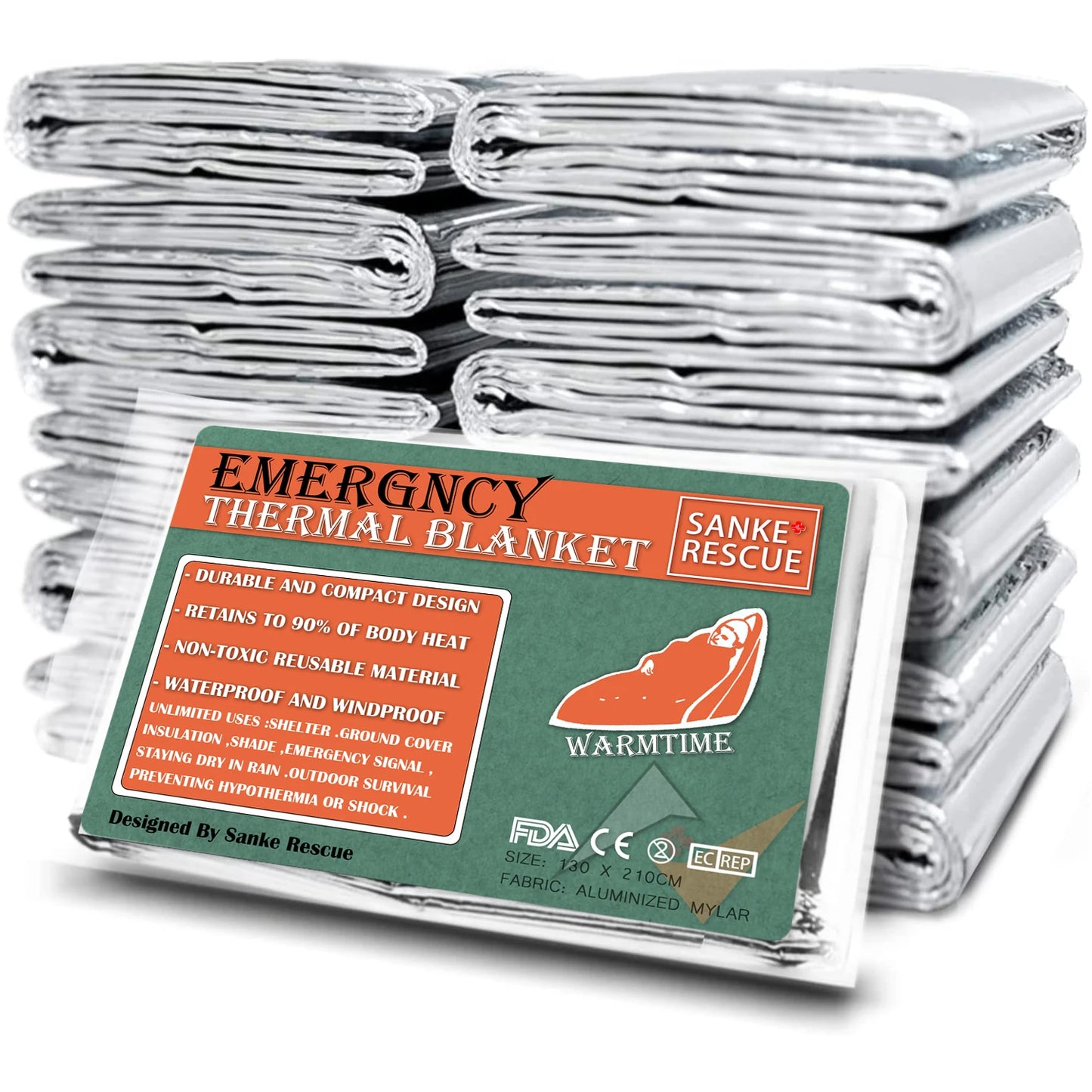 COUVERTURE THERMIQUE D'URGENCE LOT DE 4