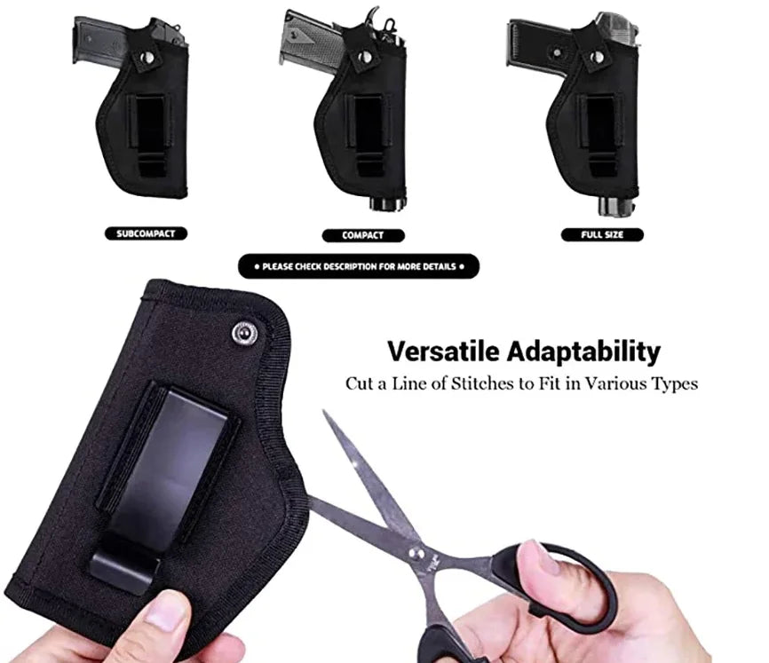 HOLSTER AMBIDEXTRE POUR PISTOLET GLOCK 17/19, COLT 1911, BERETTA M9, 92 FS