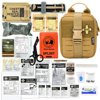 RHINO RESCUE KIT PRONTO SOCCORSO TATTICO IFAK TRAUMA KIT TACTICAL