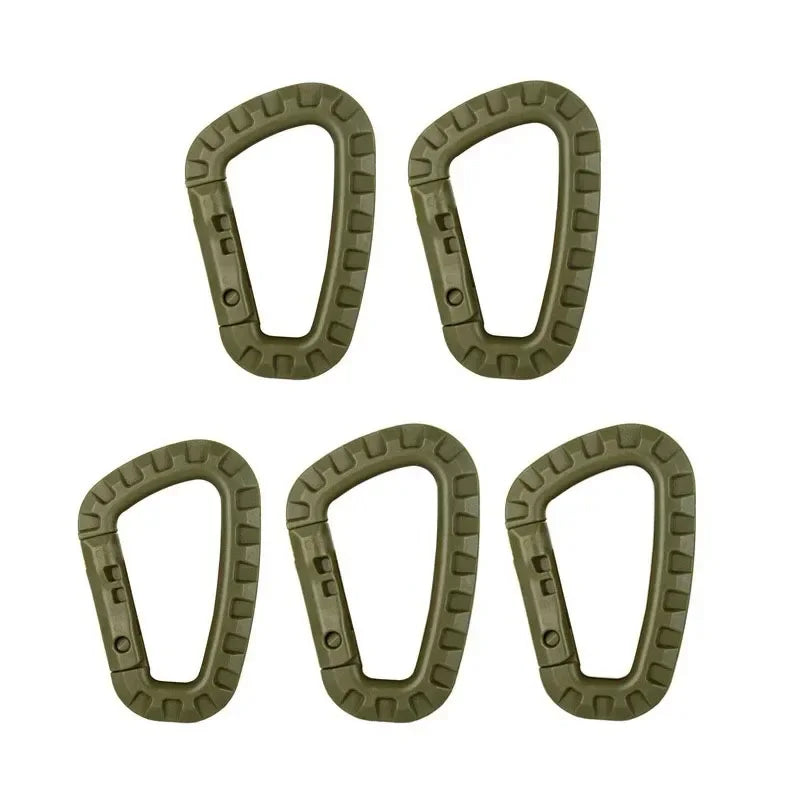 KIT DE MOUSQUETONS TACTIQUES MILITAIRES 5 PIÈCES