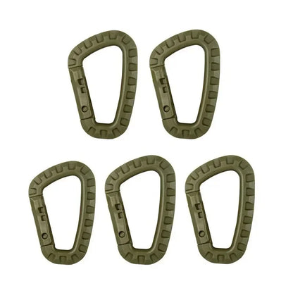KIT DE MOUSQUETONS TACTIQUES MILITAIRES 5 PIÈCES