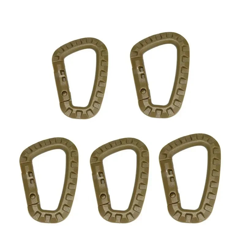 KIT DE MOUSQUETONS TACTIQUES MILITAIRES 5 PIÈCES