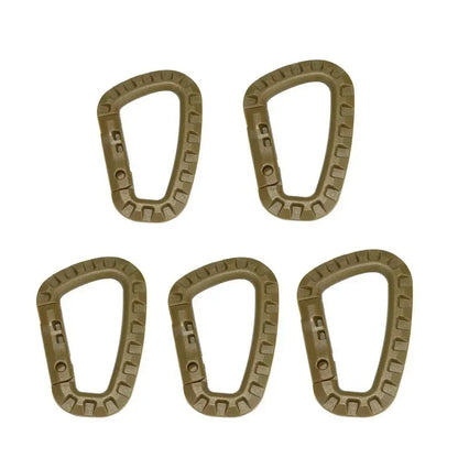 KIT DE MOUSQUETONS TACTIQUES MILITAIRES 5 PIÈCES