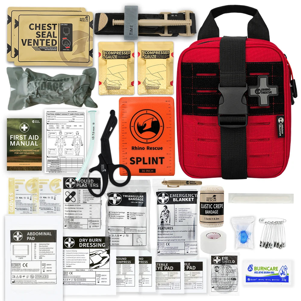 RHINO RESCUE KIT PRONTO SOCCORSO TATTICO IFAK TRAUMA KIT TACTICAL