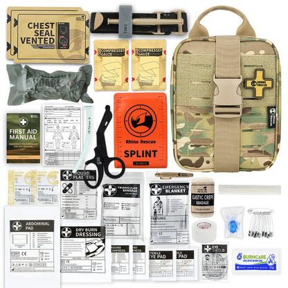 RHINO RESCUE KIT PRONTO SOCCORSO TATTICO IFAK TRAUMA KIT TACTICAL