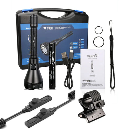 TRUSTFIRE TORCIA T390 A LED KIT HUNTING LMNS SBT-90 4800 LM RICARICABILE AD ALTA POTENZA