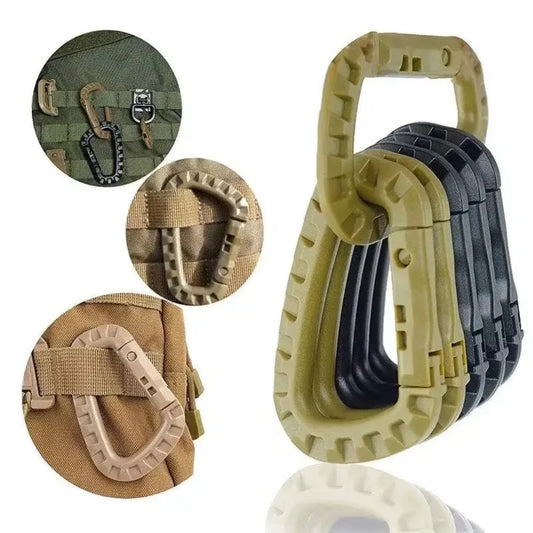 KIT DE MOUSQUETONS TACTIQUES MILITAIRES 5 PIÈCES