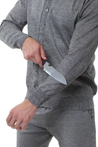EU EN388 CE LEVEL 5 CUT-RESISTANT ZIP-UP SWEATSHIRT