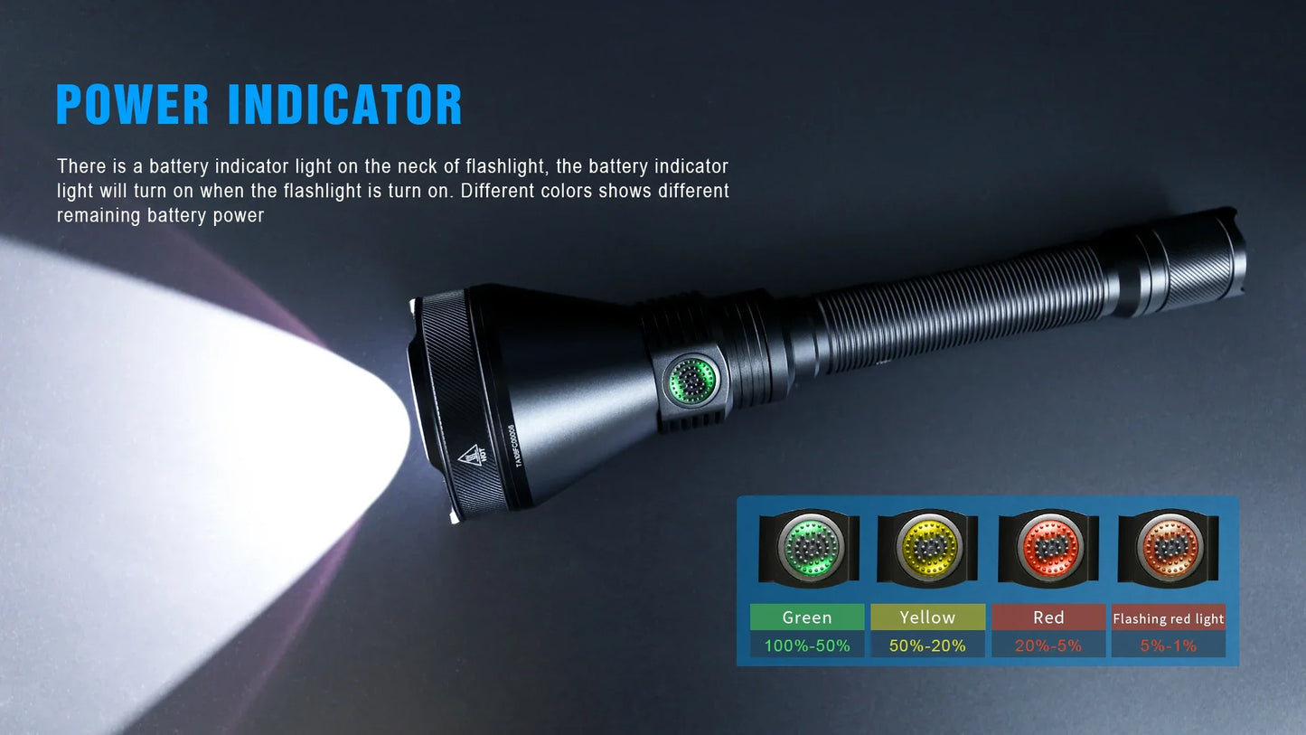 TRUSTFIRE TORCIA T390 A LED KIT HUNTING LMNS SBT-90 4800 LM RICARICABILE AD ALTA POTENZA