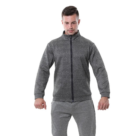 Sweat-shirt zippé résistant aux coupures, norme EU EN388 CE NIVEAU 5